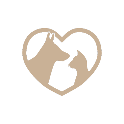 dog and cat in a heart icon